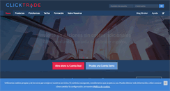 Desktop Screenshot of clicktrade.es