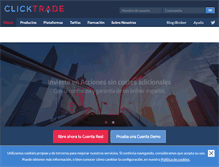 Tablet Screenshot of clicktrade.es